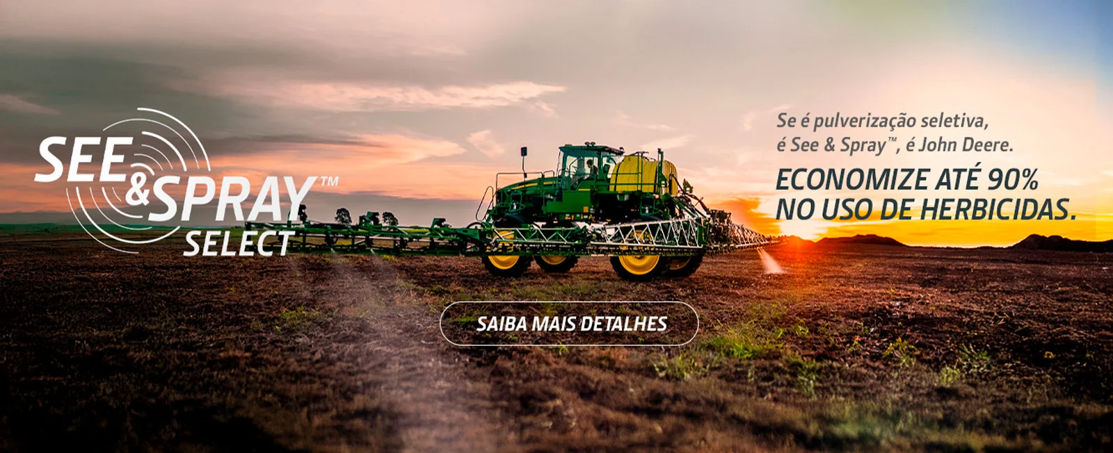 Economize até 90% em herbicidas com See&Spray Select